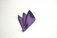 ポケットチーフ【紫（濃いラベンダー）のポケットチーフ】