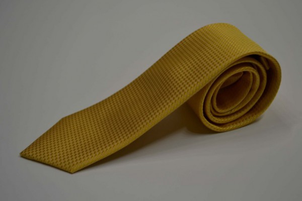濃い黄色のバスケット織ネクタイ ネクタイmut B006